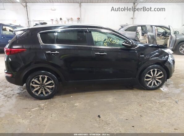 KNDPNCAC5J7436135 2018 KIA SPORTAGE Черный Вид задней части салона