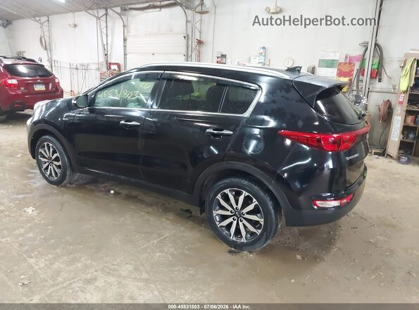 KNDPNCAC5J7436135 2018 KIA SPORTAGE Черный Задняя левая четверть