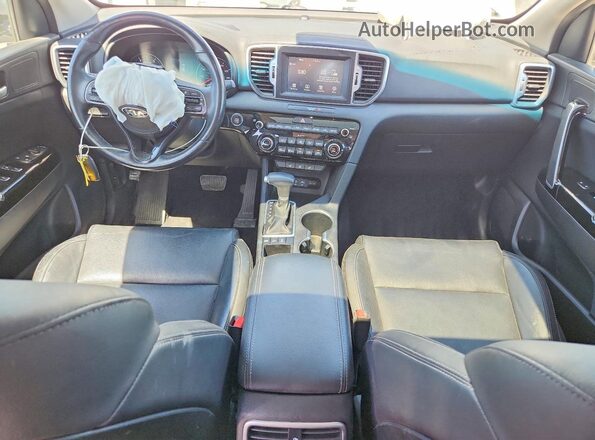 KNDPNCAC5K7516987 2019 KIA SPORTAGE Silver Dashboard view