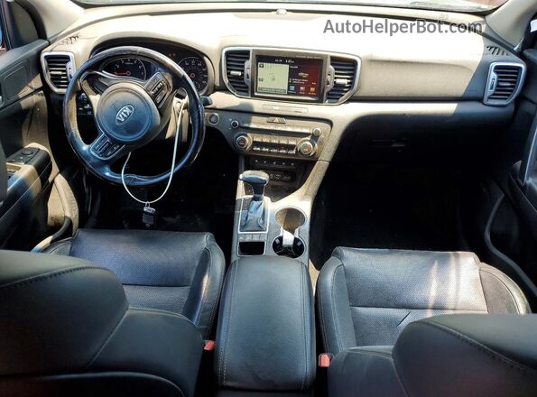 KNDPNCAC6H7271044 2017 KIA SPORTAGE Blue Widok deski rozdzielczej