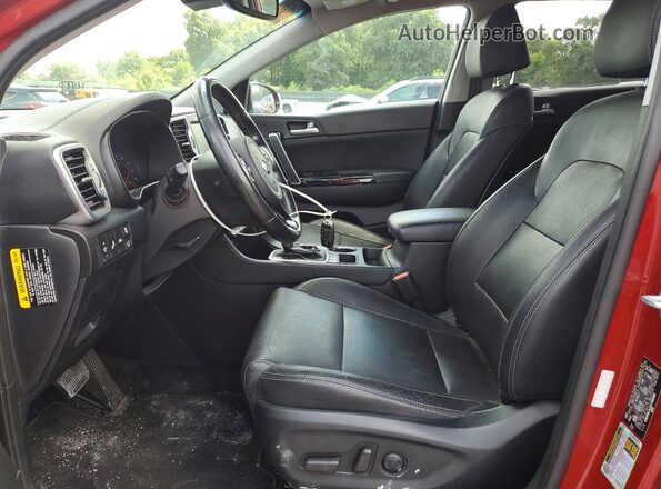 KNDPNCAC6J7388385 2018 KIA SPORTAGE Red Widok wnętrza z przodu
