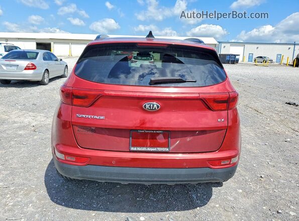KNDPNCAC6J7388385 2018 KIA SPORTAGE Red Widok z tyłu