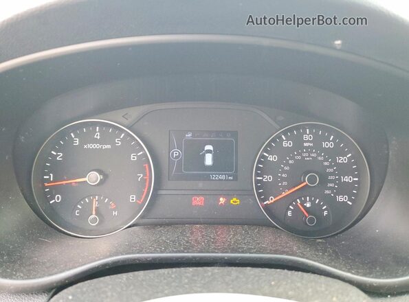 KNDPNCAC6J7388385 2018 KIA SPORTAGE Red Widok zestawu wskaźników