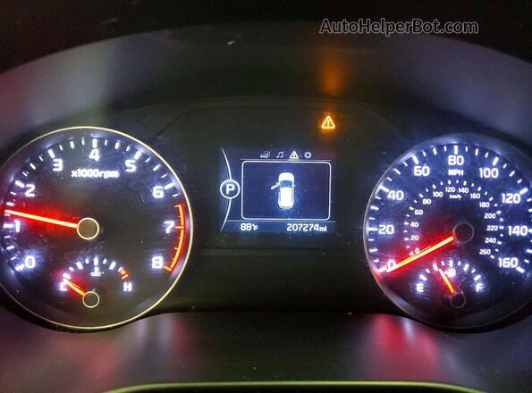 KNDPNCAC6K7533524 2019 KIA SPORTAGE Серебряный Вид щитка приборов