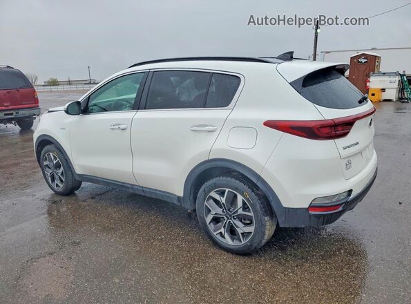 KNDPNCAC7M7846083 2021 KIA SPORTAGE White Rear left