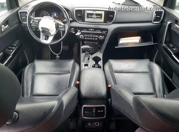 KNDPNCAC7M7846083 2021 KIA SPORTAGE White Dashboard view