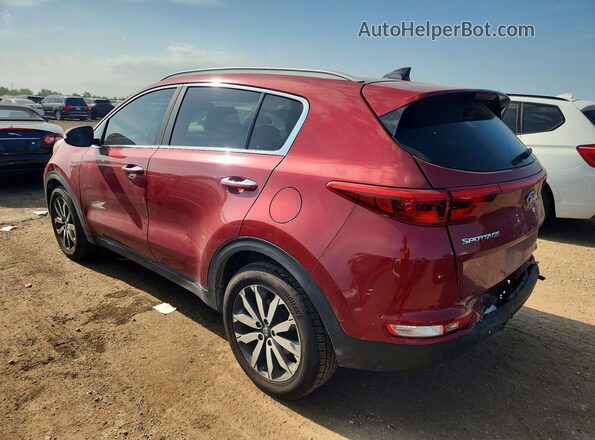 KNDPNCAC8H7167722 2017 KIA SPORTAGE Red Trasero izquierdo