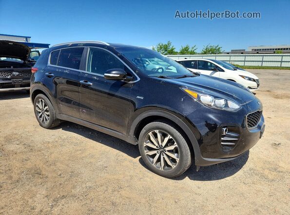 KNDPNCAC8J7355694 2018 KIA SPORTAGE Black წინა მარჯვენა