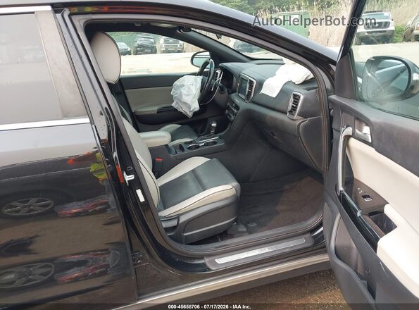KNDPNCAC8K7604979 2019 KIA SPORTAGE Black წინა სალონის ხედი