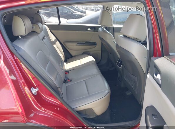 KNDPNCAC9H7053499 2017 KIA SPORTAGE Red Vista de la etiqueta del VIN