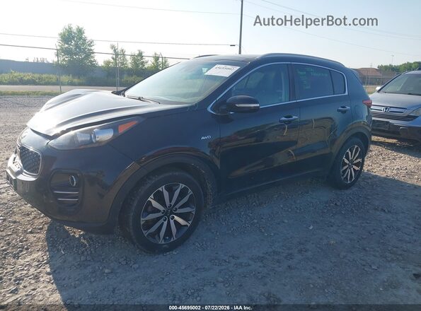 KNDPNCAC9H7202686 2017 KIA SPORTAGE Черный Передняя левая четверть