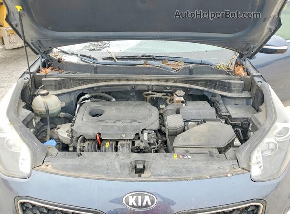 KNDPNCAC9H7267246 2017 KIA SPORTAGE Blue Widok komory silnika