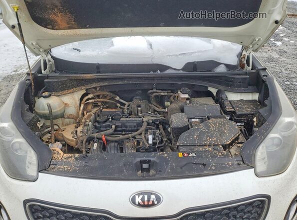 KNDPNCACXH7224258 2017 KIA SPORTAGE White Vista del compartimento del motor