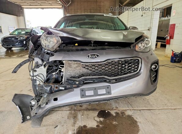 KNDPNCACXJ7390253 2018 KIA SPORTAGE Charcoal Դիմացի տեսք