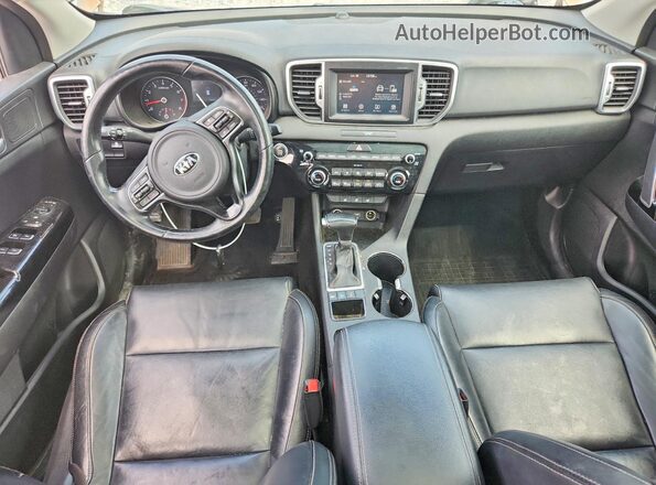 KNDPNCACXK7568891 2019 KIA SPORTAGE Brown Առջևի վահանակի տեսք