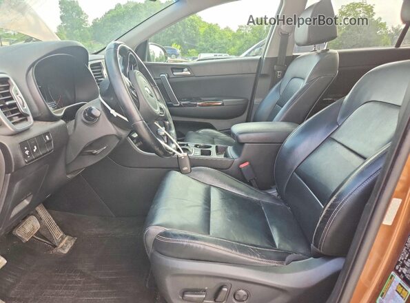 KNDPNCACXK7568891 2019 KIA SPORTAGE Brown Սալոնի դիմացի տեսք
