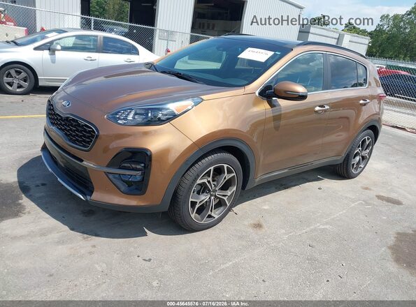 KNDPR3A63L7733583 2020 KIA SPORTAGE Brown Передня ліва чверть