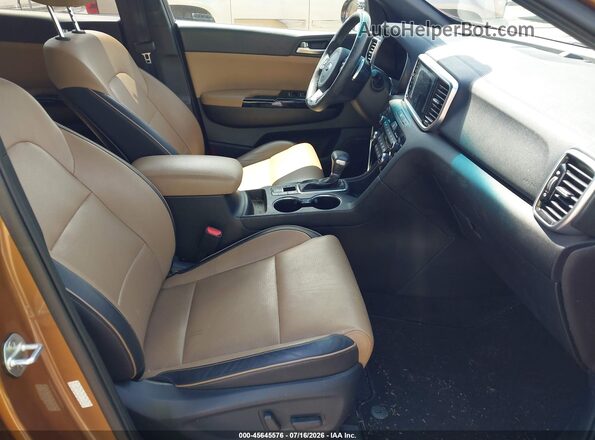 KNDPR3A63L7733583 2020 KIA SPORTAGE Brown Вид салону спереду
