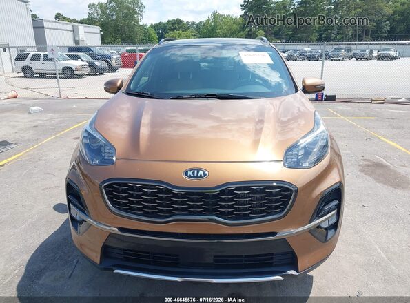 KNDPR3A63L7733583 2020 KIA SPORTAGE Brown Вид щитка приладів