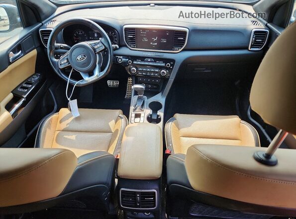 KNDPR3A65M7849417 2021 KIA SPORTAGE Black წინა პანელის ხედი