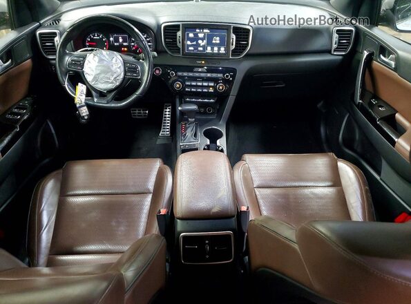 KNDPR3A66H7243100 2017 KIA SPORTAGE Silver Widok deski rozdzielczej