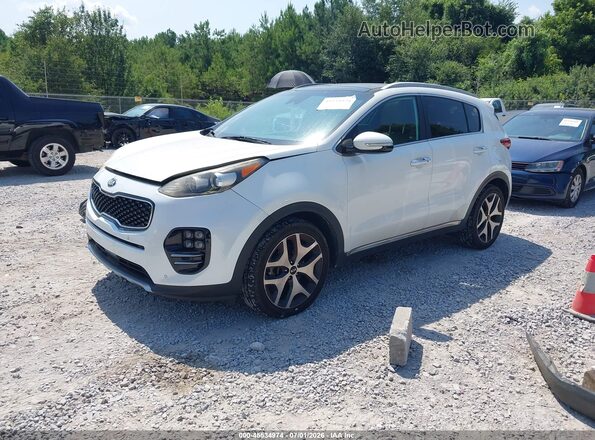 KNDPR3A67H7163949 2017 KIA SPORTAGE White Front left