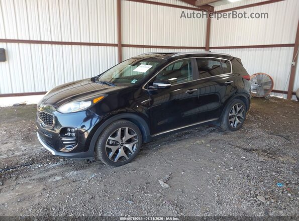 KNDPR3A67H7246703 2017 KIA SPORTAGE Black Vista tres cuartos delantera izquierda