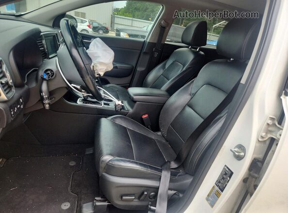 KNDPR3A67K7594041 2019 KIA SPORTAGE White Vista interior delantera