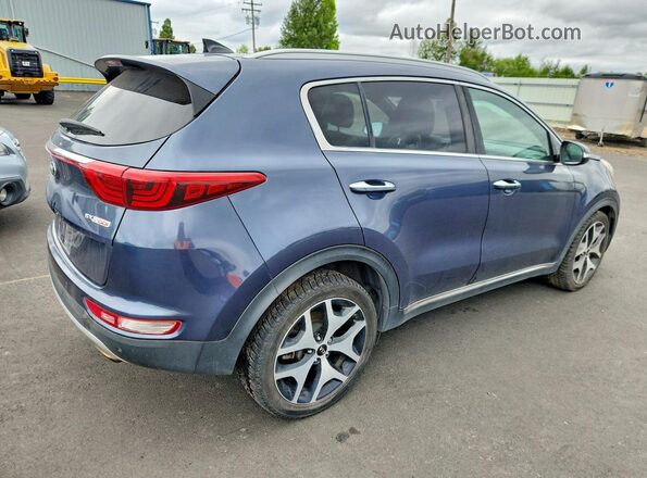 KNDPR3A69H7129821 2017 KIA SPORTAGE Blue Հետևի աջ