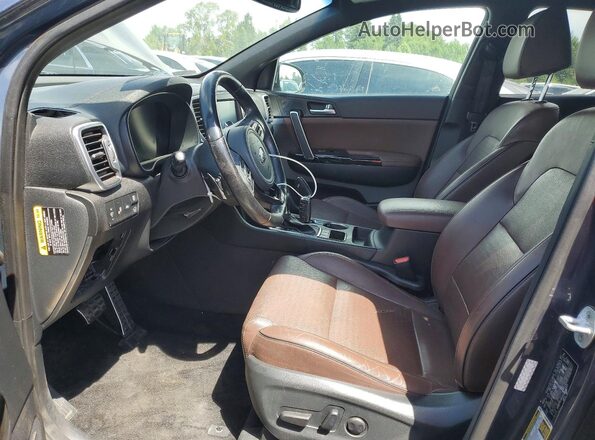 KNDPR3A69H7129821 2017 KIA SPORTAGE Blue Սալոնի դիմացի տեսք