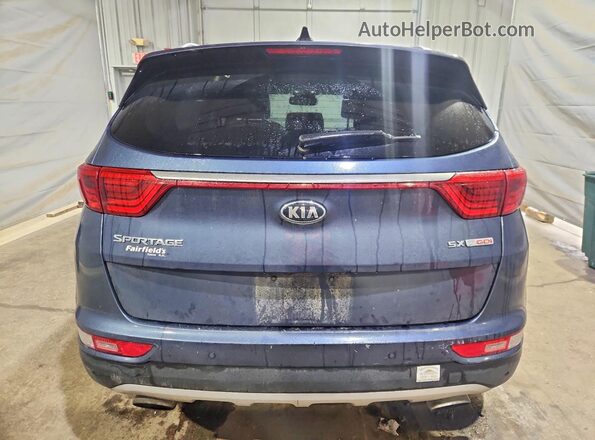 KNDPRCA61H7181895 2017 KIA SPORTAGE Blue Հետևի տեսք