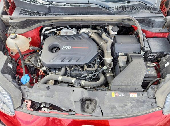 KNDPRCA63N7946620 2022 KIA SPORTAGE Red Widok wnętrza z tyłu