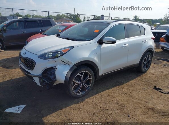 KNDPRCA64L7801311 2020 KIA SPORTAGE White Առջևի ձախ երեք քառորդ տեսարան