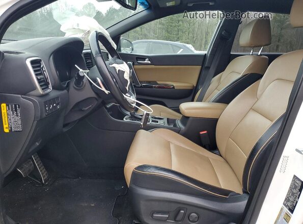 KNDPRCA64M7877628 2021 KIA SPORTAGE White Front interior view