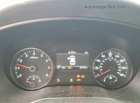 KNDPRCA64M7877628 2021 KIA SPORTAGE White Instrument cluster view
