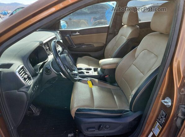 KNDPRCA65L7785006 2020 KIA SPORTAGE Orange Widok wnętrza z przodu