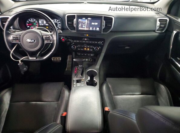 KNDPRCA67K7524040 2019 KIA SPORTAGE Gray Dashboard view