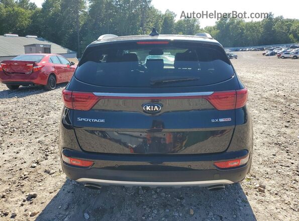 KNDPRCA69H7100349 2017 KIA SPORTAGE Black უკანა ხედი