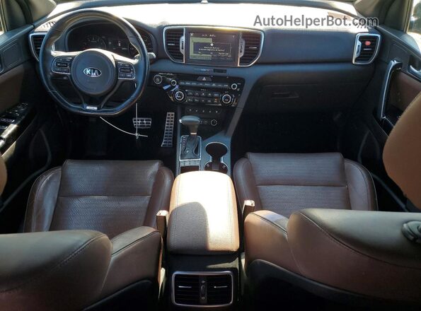 KNDPRCA69H7100349 2017 KIA SPORTAGE Black წინა პანელის ხედი