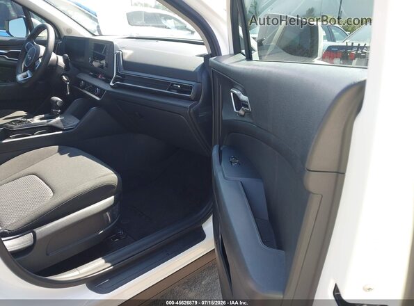 KNDPU3DF5S7386590 2025 KIA SPORTAGE White Widok wnętrza z przodu