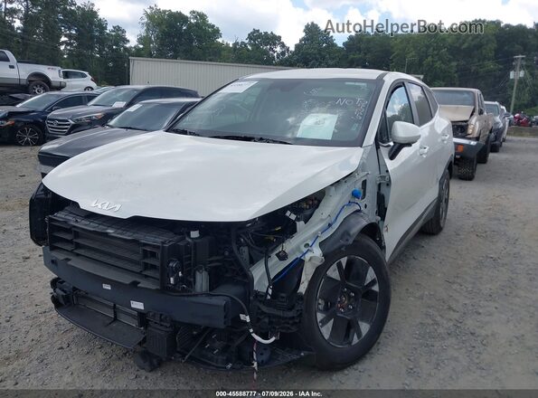 KNDPU3DG0T7302489 2026 KIA SPORTAGE HYBRID White Առջևի ձախ երեք քառորդ տեսարան