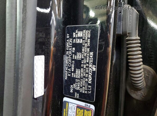KNDPUCDF2R7311436 2024 KIA SPORTAGE Черный Вид наклейки с VIN-кодом