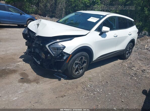 KNDPUCDFXR7243449 2024 KIA SPORTAGE White Առջևի ձախ երեք քառորդ տեսարան