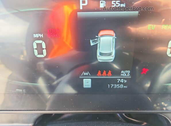KNDPVCAGXP7068918 2023 KIA SPORTAGE Black Вид щитка приладів