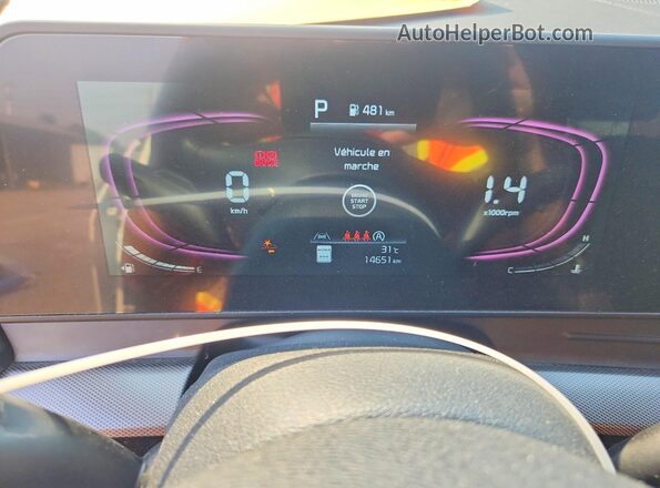 KNDPVCDFXR7253816 2024 KIA SPORTAGE White Instrument cluster view