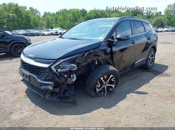 KNDPVCDG7R7157909 2024 KIA SPORTAGE HYBRID Black წინა მარცხენა ხედი სამი მეოთხედიდან