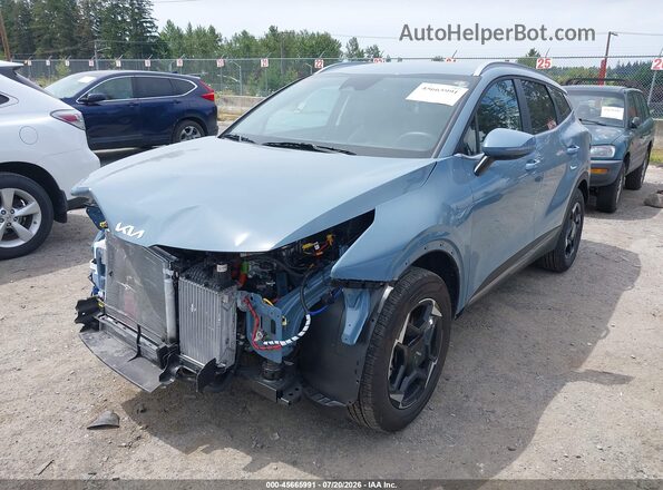 KNDPVDDGXT7315110 2026 KIA SPORTAGE HYBRID Blue წინა მარცხენა ხედი სამი მეოთხედიდან