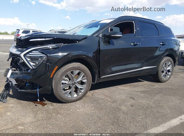 KNDPXCDG3S7226742 2025 KIA SPORTAGE HYBRID Black Առջևի ձախ երեք քառորդ տեսարան