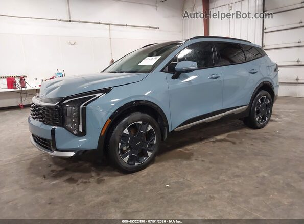 KNDPXDDG6T7291317 2026 KIA SPORTAGE HYBRID Blue Առջևի ձախ երեք քառորդ տեսարան