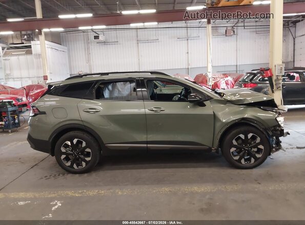 KNDPYDAH5P7104813 2023 KIA SPORTAGE PLUG-IN HYBRID Green Սալոնի 360 աստիճան տեսք